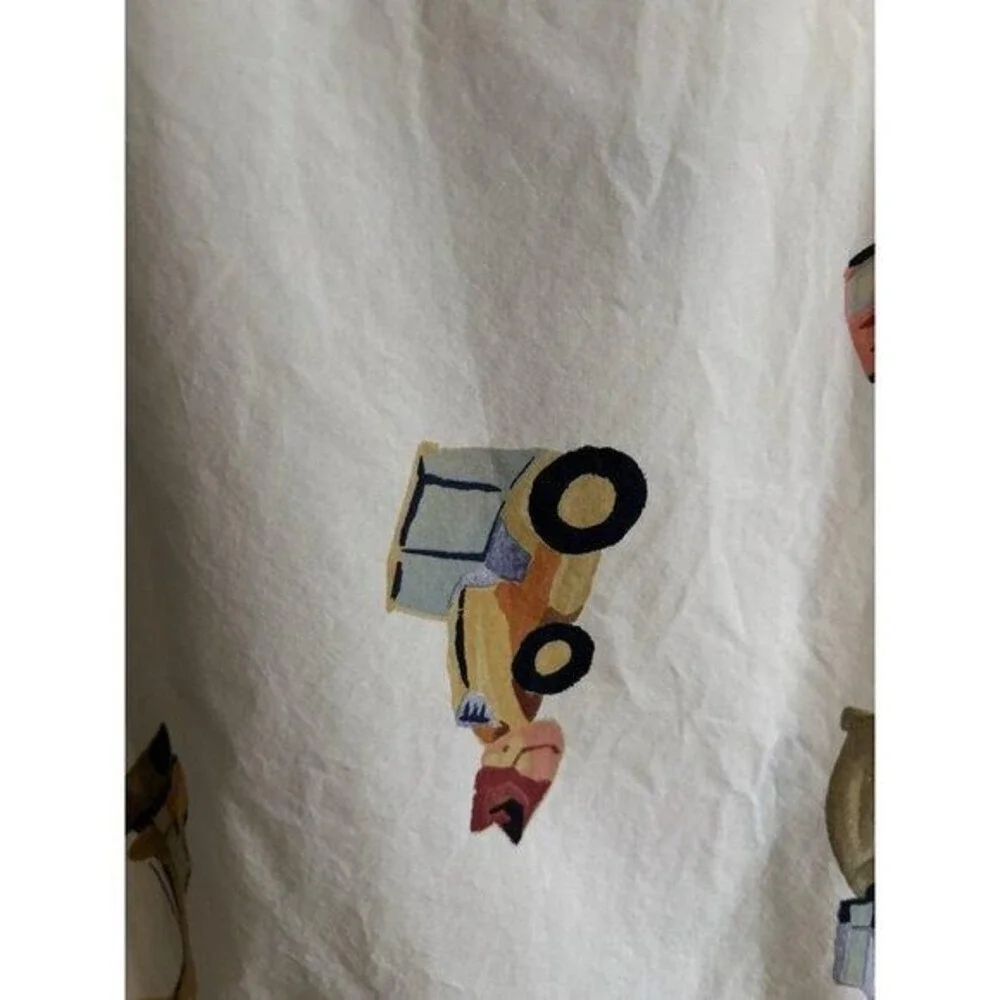 Pottery Barn Kids Busy Builder Rocks Construction PAIR Standard Pillowcases